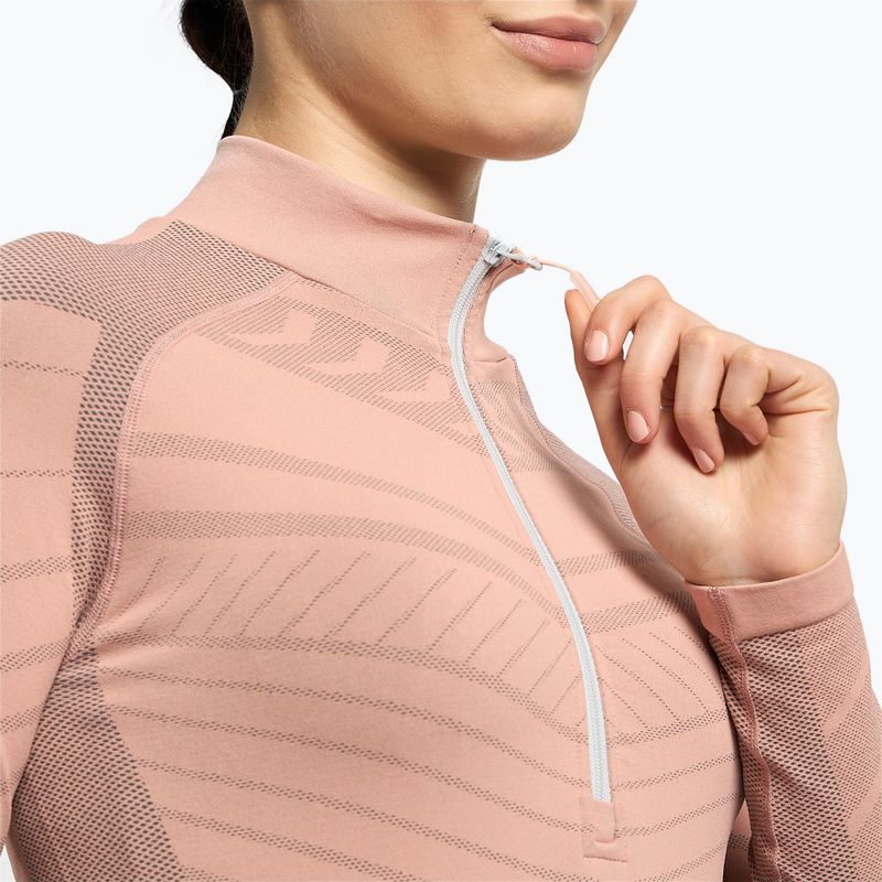 Dámska termoakčná mikina ROXY Base Layer Top Warmlink gray violet 5