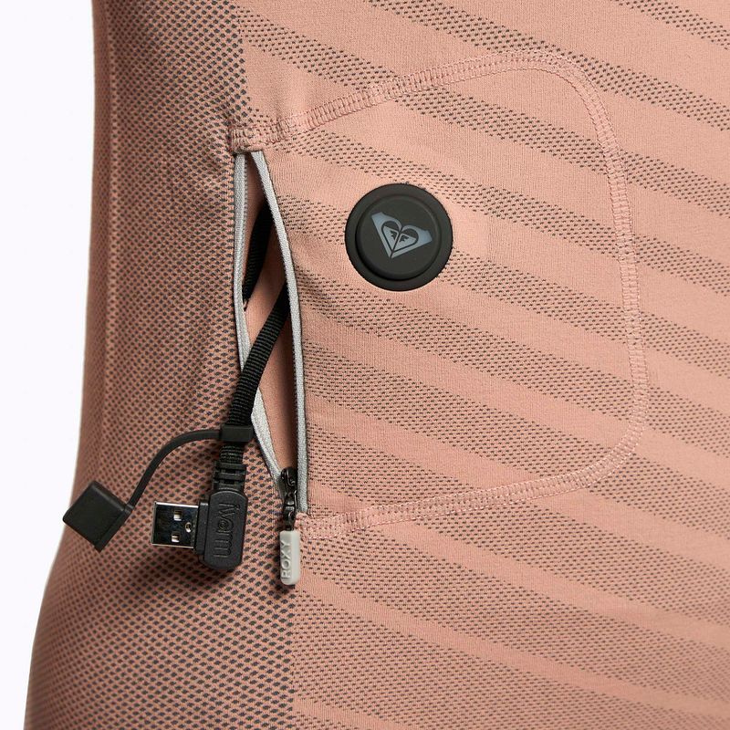 Dámska termoakčná mikina ROXY Base Layer Top Warmlink gray violet 7