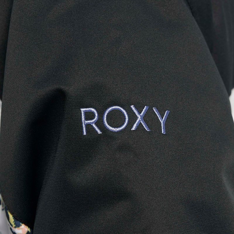 Dámska snowboardová bunda ROXY Jetty Block 2021 true black black flowers 7
