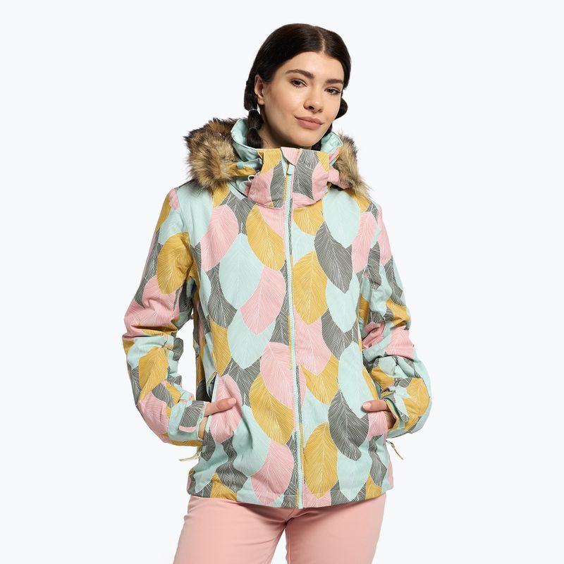 Dámska snowboardová bunda ROXY Jet Ski 2021 deep lichen green la palmeraie
