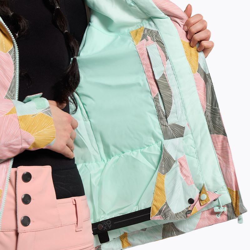 Dámska snowboardová bunda ROXY Jet Ski 2021 deep lichen green la palmeraie 10