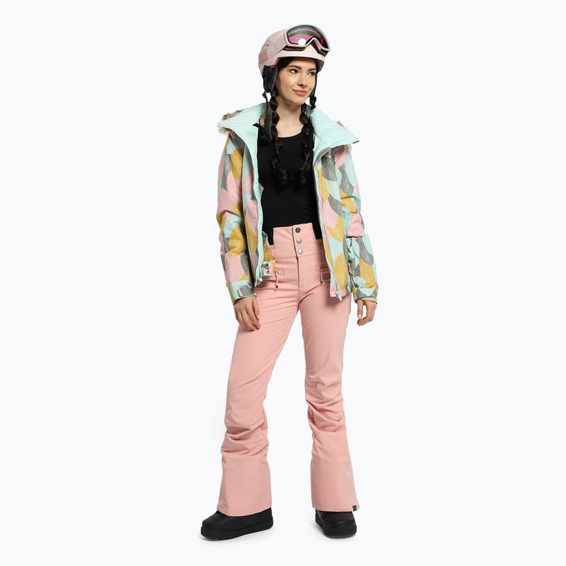 Dámska snowboardová bunda ROXY Jet Ski 2021 deep lichen green la palmeraie 2