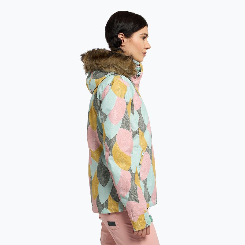 Dámska snowboardová bunda ROXY Jet Ski 2021 deep lichen green la palmeraie 3