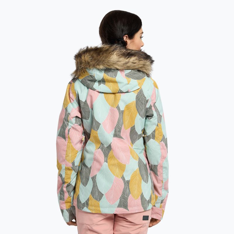 Dámska snowboardová bunda ROXY Jet Ski 2021 deep lichen green la palmeraie 4