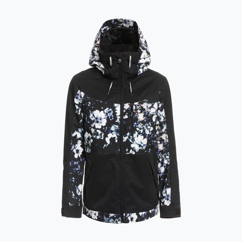 Dámska snowboardová bunda ROXY Presence Parka 2021 true black black flowers 14