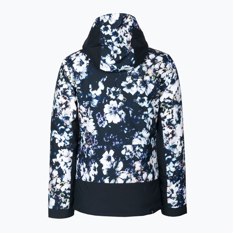 Detská snowboardová bunda ROXY Silverwinter 2021 true black black flowers 2