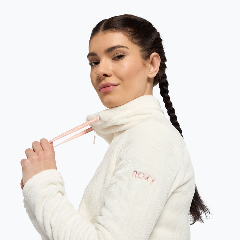 Dámska snowboardová mikina ROXY Tundra Fleece 2021 egret 5