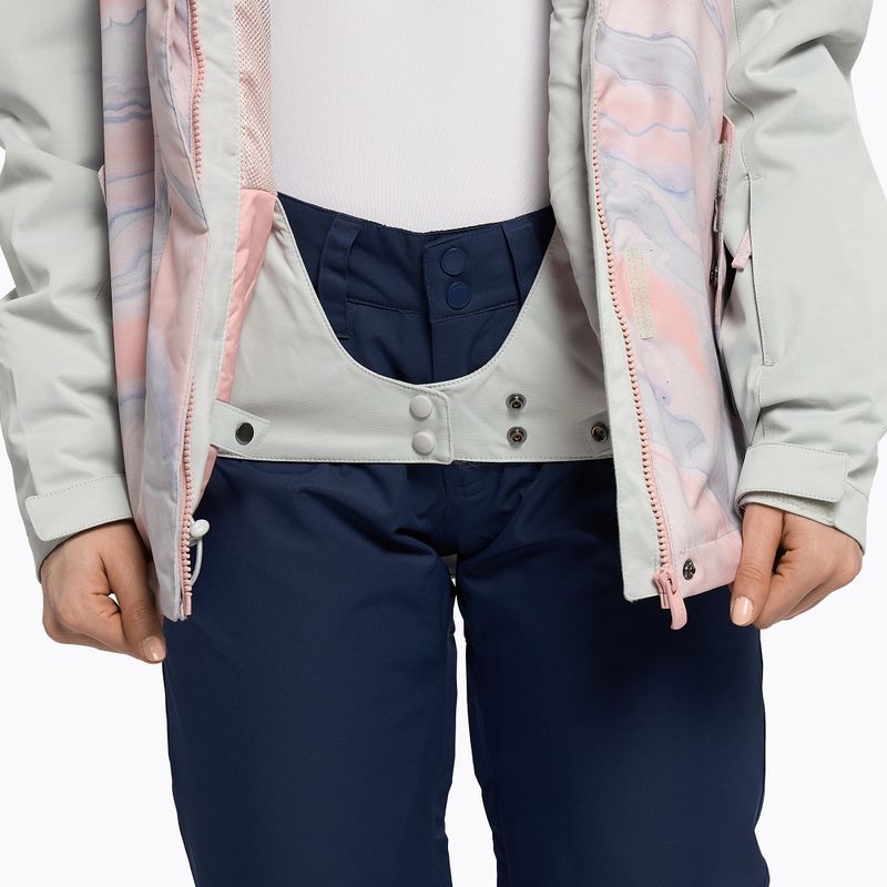 Dámska snowboardová bunda ROXY Jetty Block 2021 gray violet marble 12