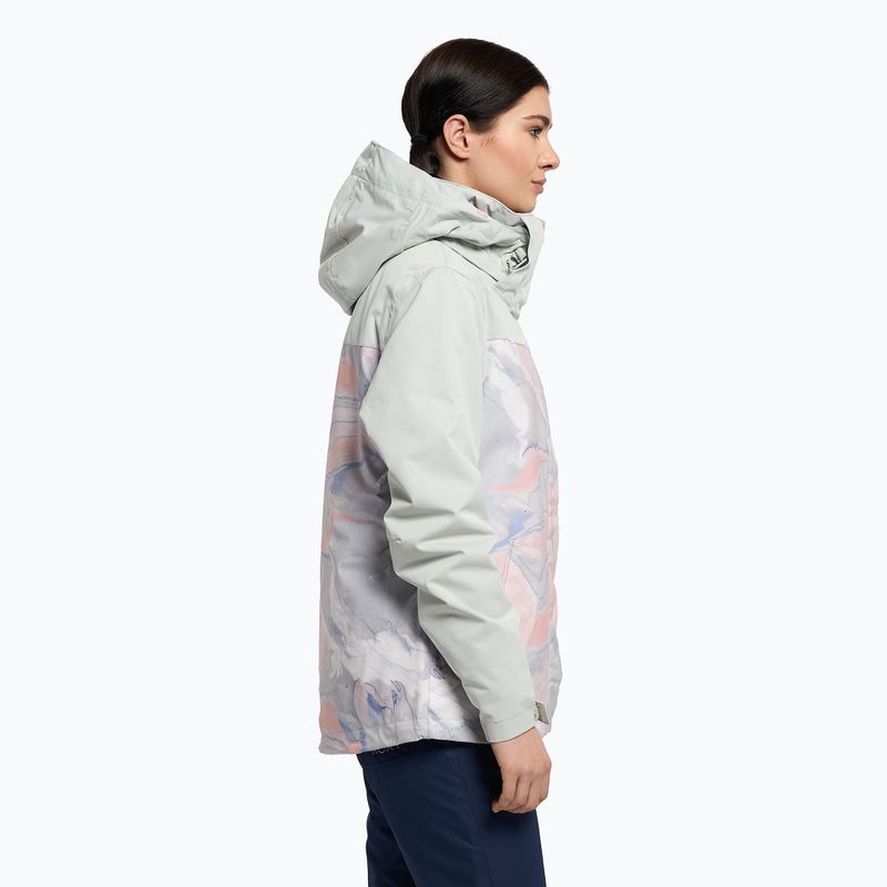 Dámska snowboardová bunda ROXY Jetty Block 2021 gray violet marble 3