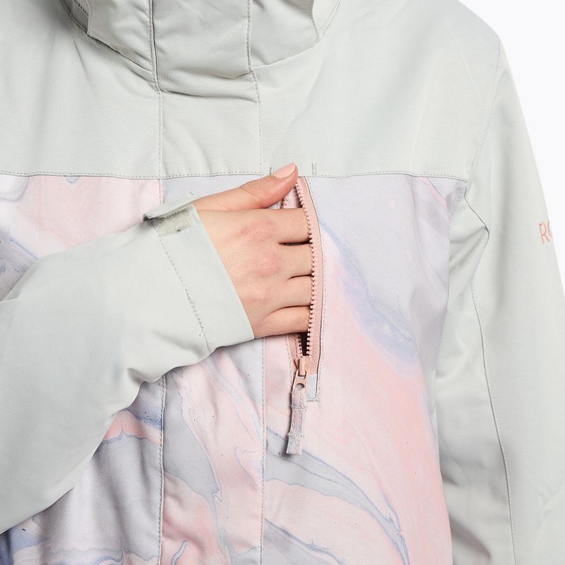 Dámska snowboardová bunda ROXY Jetty Block 2021 gray violet marble 8