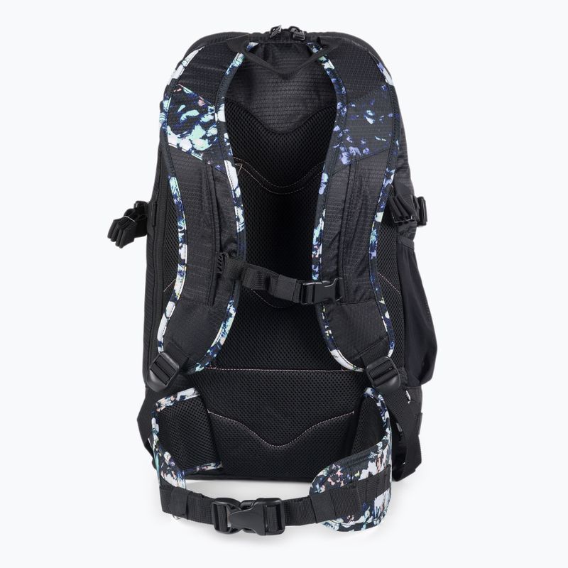 Dámsky batoh na snowboard ROXY Tribute 2021 true black black flowers 3