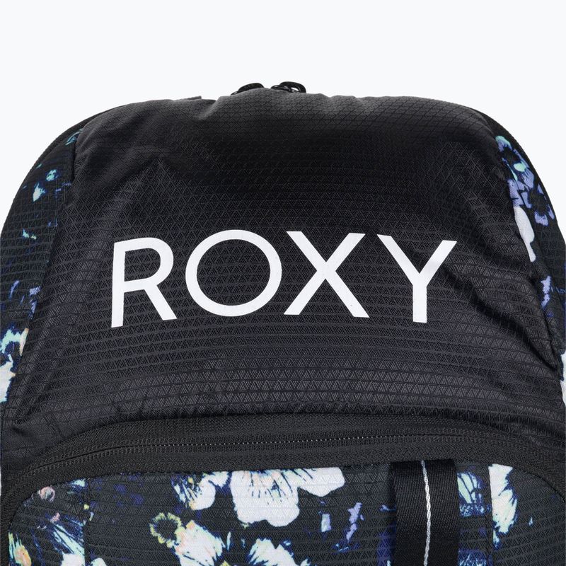 Dámsky batoh na snowboard ROXY Tribute 2021 true black black flowers 4