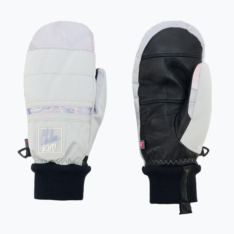Dámske rukavice na snowboard ROXY Chloe Kim 2021 gray violet marble