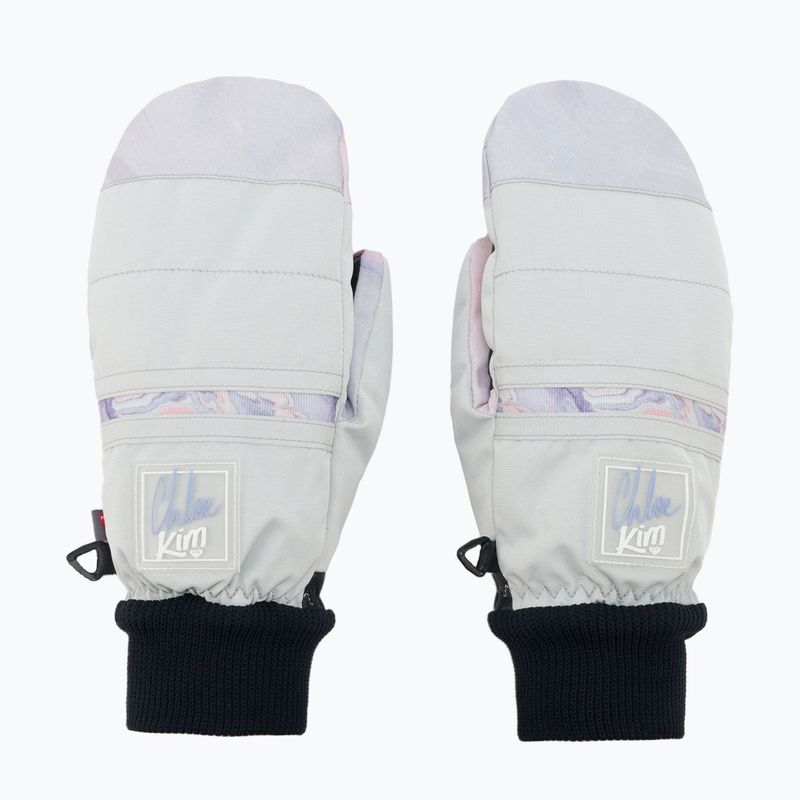 Dámske rukavice na snowboard ROXY Chloe Kim 2021 gray violet marble 3