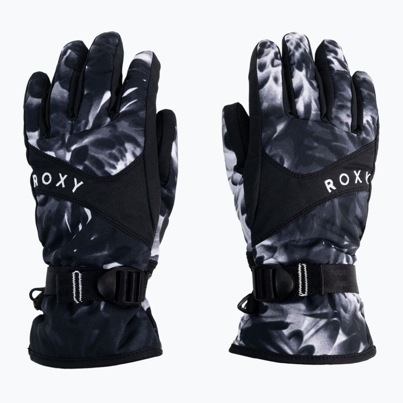 Dámske rukavice na snowboard ROXY Jetty 2021 true black future flower 3