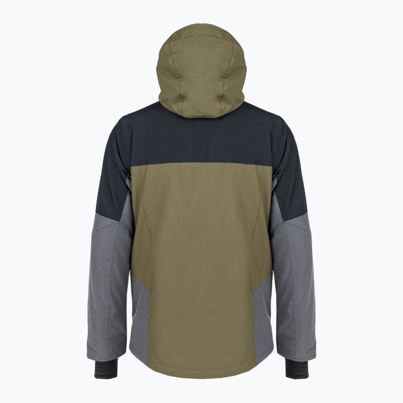 Pánska snowboardová bunda Quiksilver Mission Plus čierno-zelená EQYTJ3371 2