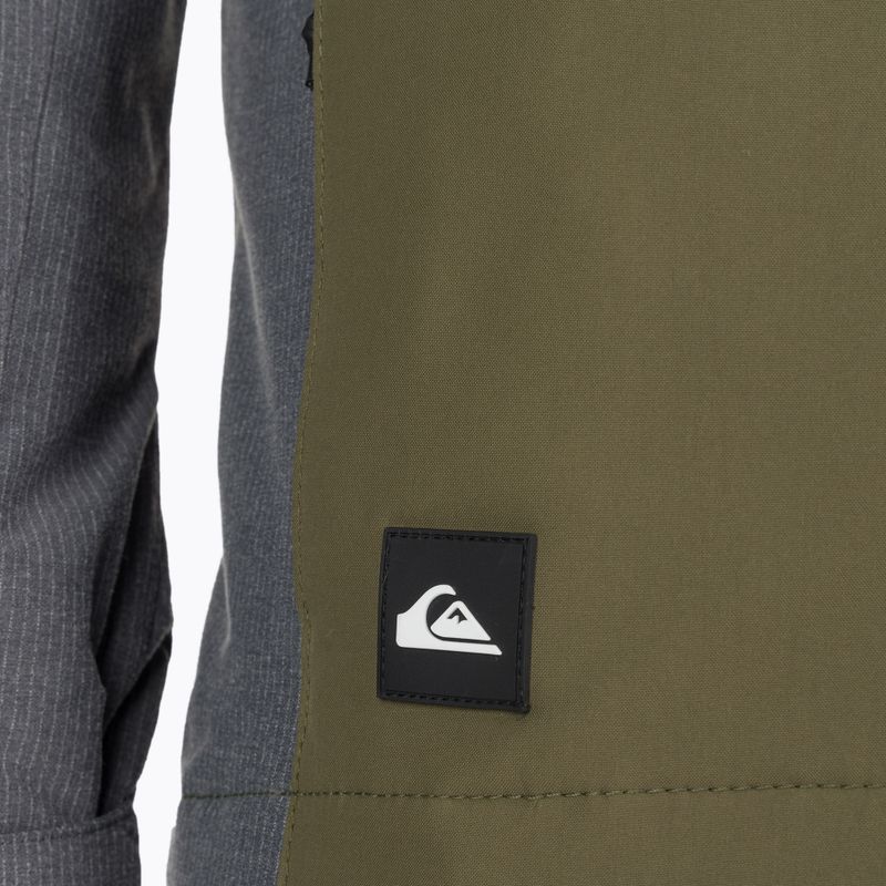 Pánska snowboardová bunda Quiksilver Mission Plus čierno-zelená EQYTJ3371 3