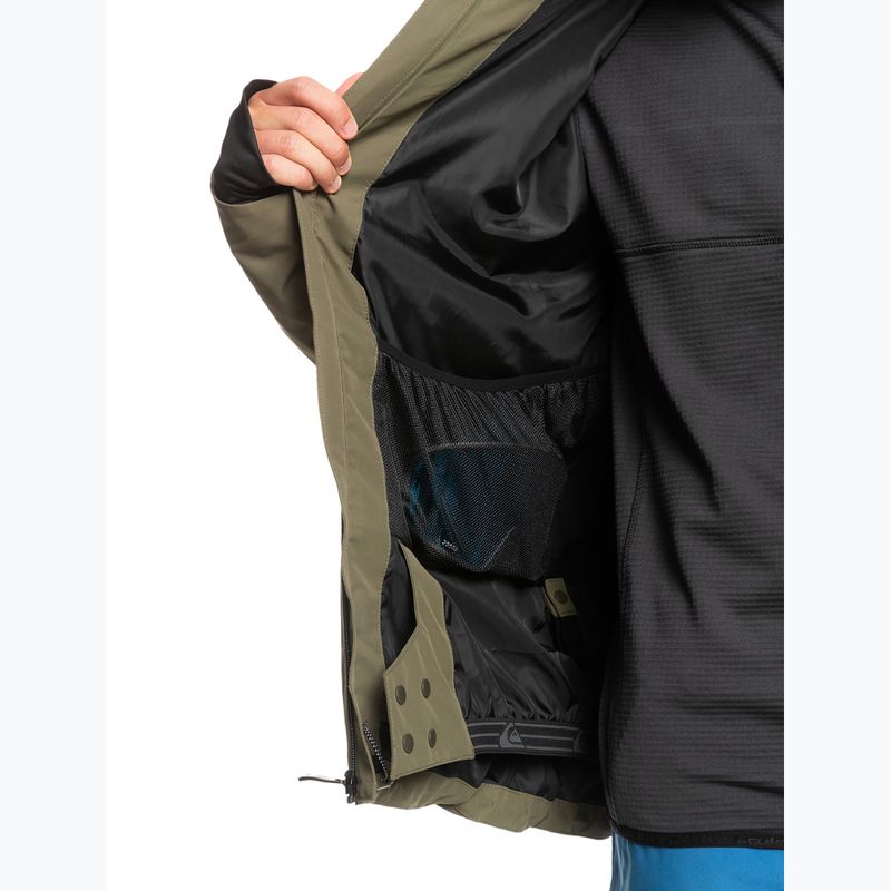 Pánska snowboardová bunda Quiksilver Muldrow zelená EQYTJ3376 6