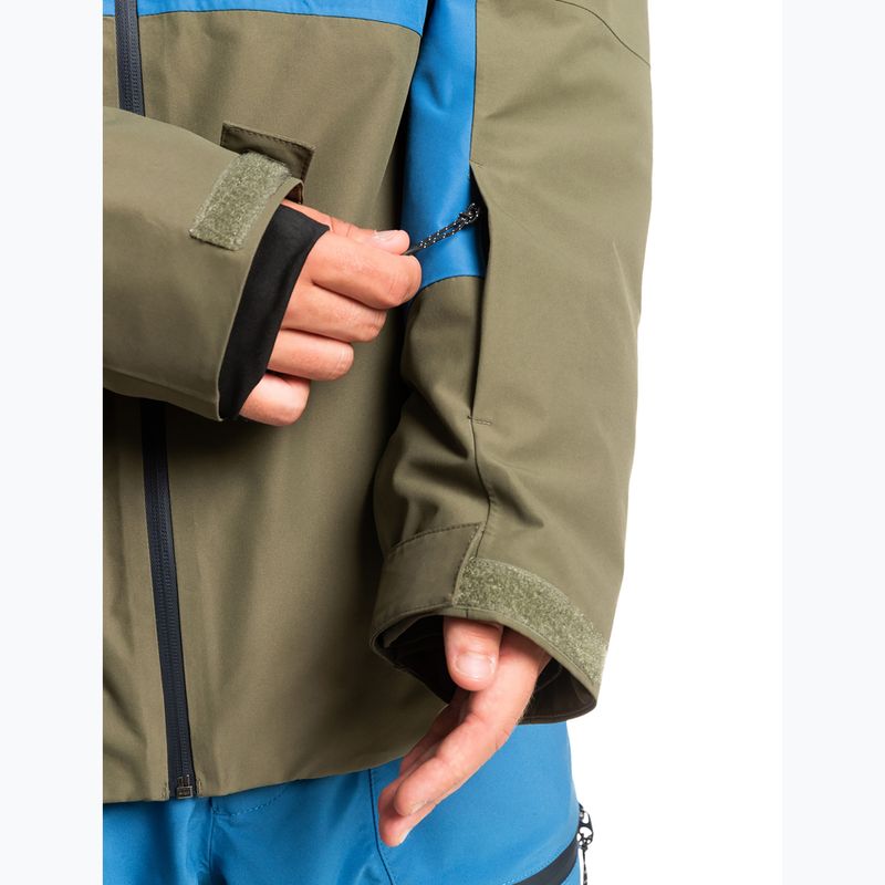 Pánska snowboardová bunda Quiksilver Muldrow zelená EQYTJ3376 8