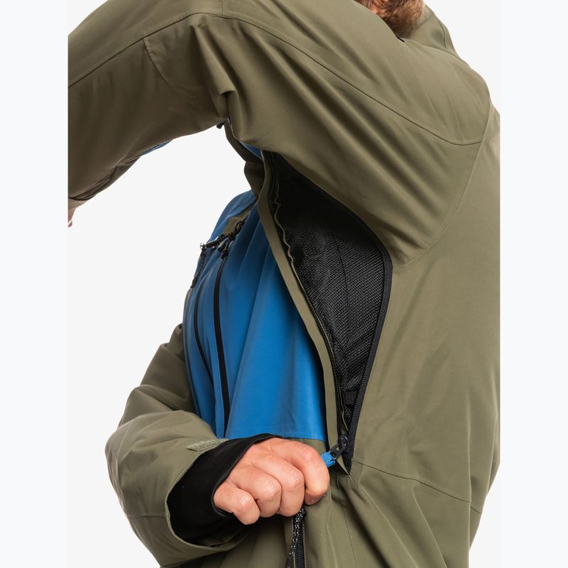 Pánska snowboardová bunda Quiksilver Muldrow zelená EQYTJ3376 10