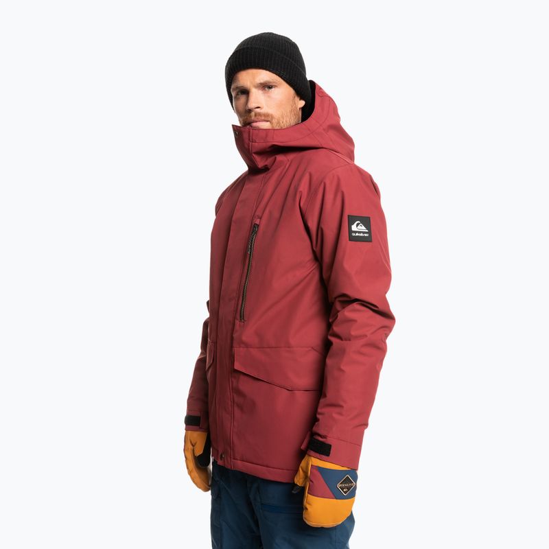 Pánska snowboardová bunda Quiksilver Mission Solid červená EQYTJ3266 7