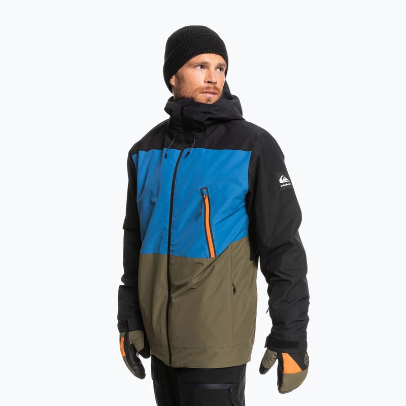 Pánska snowboardová bunda Quiksilver Sycamore čierno-modrá EQYTJ3335 6