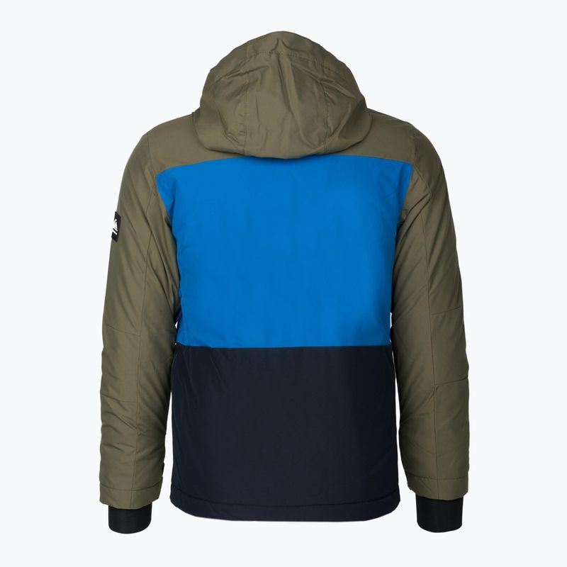 Detská snowboardová bunda Quiksilver Side Hit zeleno-modrá EQBTJ3158 2