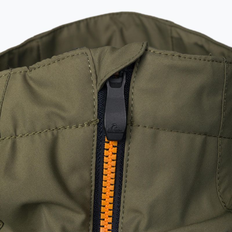 Detská snowboardová bunda Quiksilver Side Hit zeleno-modrá EQBTJ3158 4