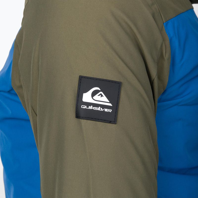 Detská snowboardová bunda Quiksilver Side Hit zeleno-modrá EQBTJ3158 6