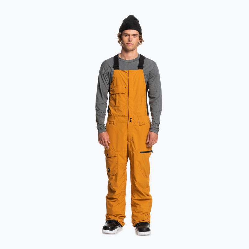 Pánske nohavice na snowboard Quiksilver Utility Bib Yellow EQYTP3153