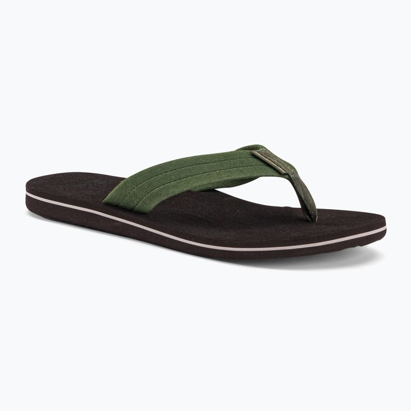Quiksilver pánske žabky Molokai Layback Textured brown AQYL101266