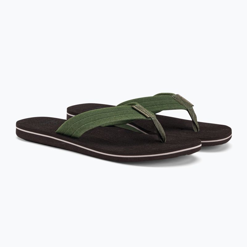 Quiksilver pánske žabky Molokai Layback Textured brown AQYL101266 4