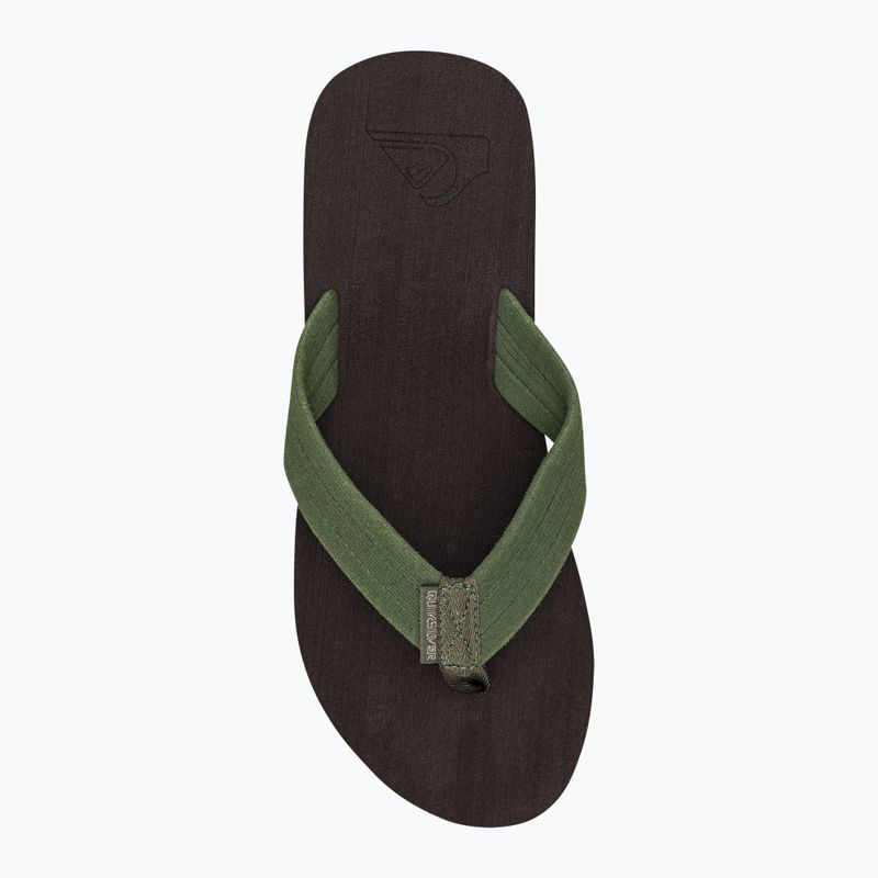 Quiksilver pánske žabky Molokai Layback Textured brown AQYL101266 6