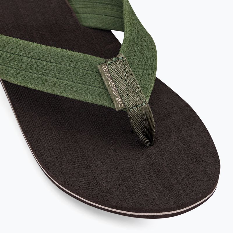Quiksilver pánske žabky Molokai Layback Textured brown AQYL101266 7