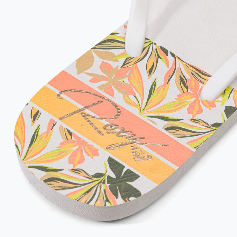 Dámske žabky ROXY Viva Printed 2021 white 8