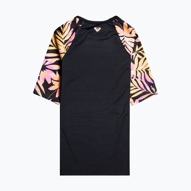 Detské plavecké tričko ROXY Active Joy Lycra 2021 anthracite zebra jungle girl 5