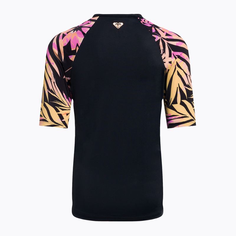 Detské plavecké tričko ROXY Active Joy Lycra 2021 anthracite zebra jungle girl 2