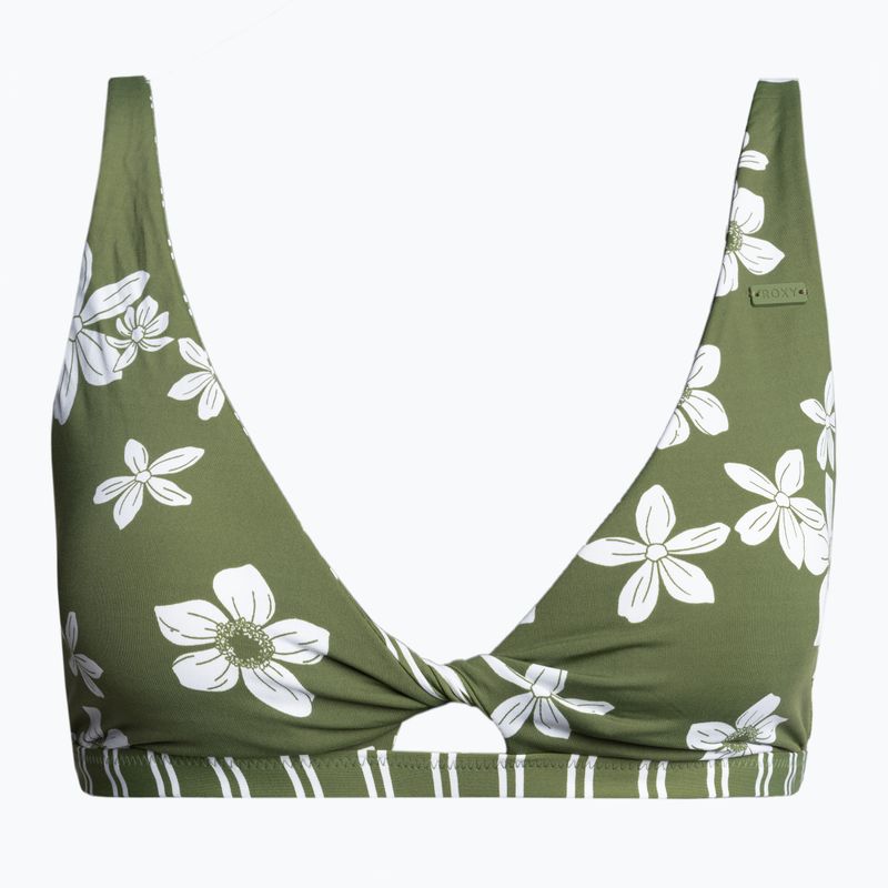 Vrchný diel plaviek ROXY Retro Revo Twist Bra 2021 loden green surfrider spirit s