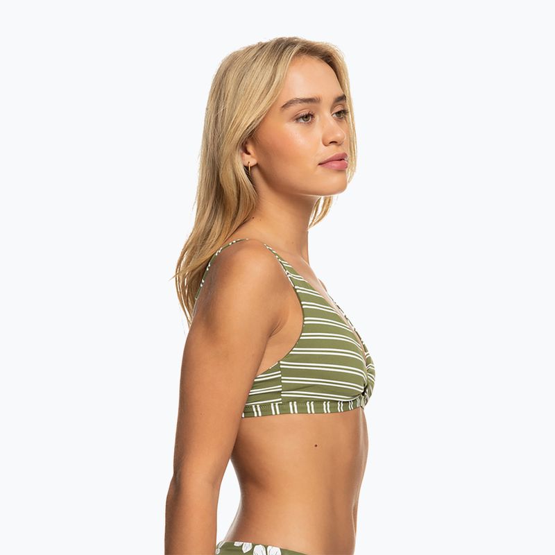 Vrchný diel plaviek ROXY Retro Revo Twist Bra 2021 loden green surfrider spirit s 13