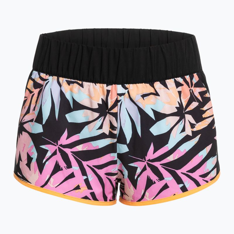 Dámske plavecké šortky ROXY Active 2021 anthracite zebra jungle