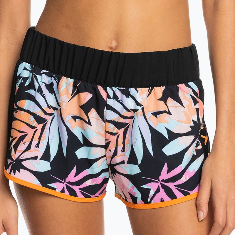 Dámske plavecké šortky ROXY Active 2021 anthracite zebra jungle 2
