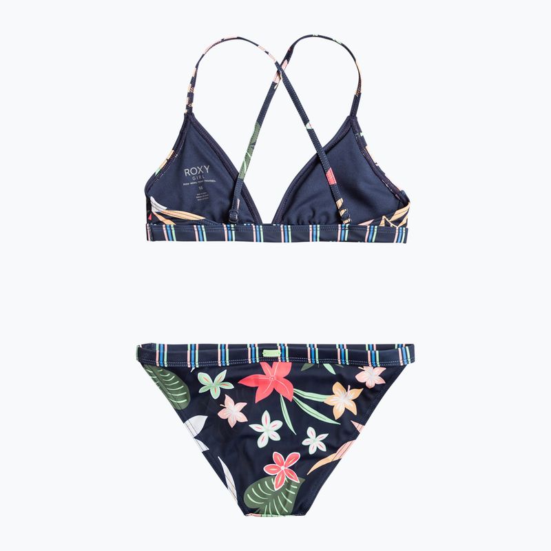 Detské dvojdielne plavky ROXY Vacay For Life Athletic Set 2021 mood indigo alma swim 5