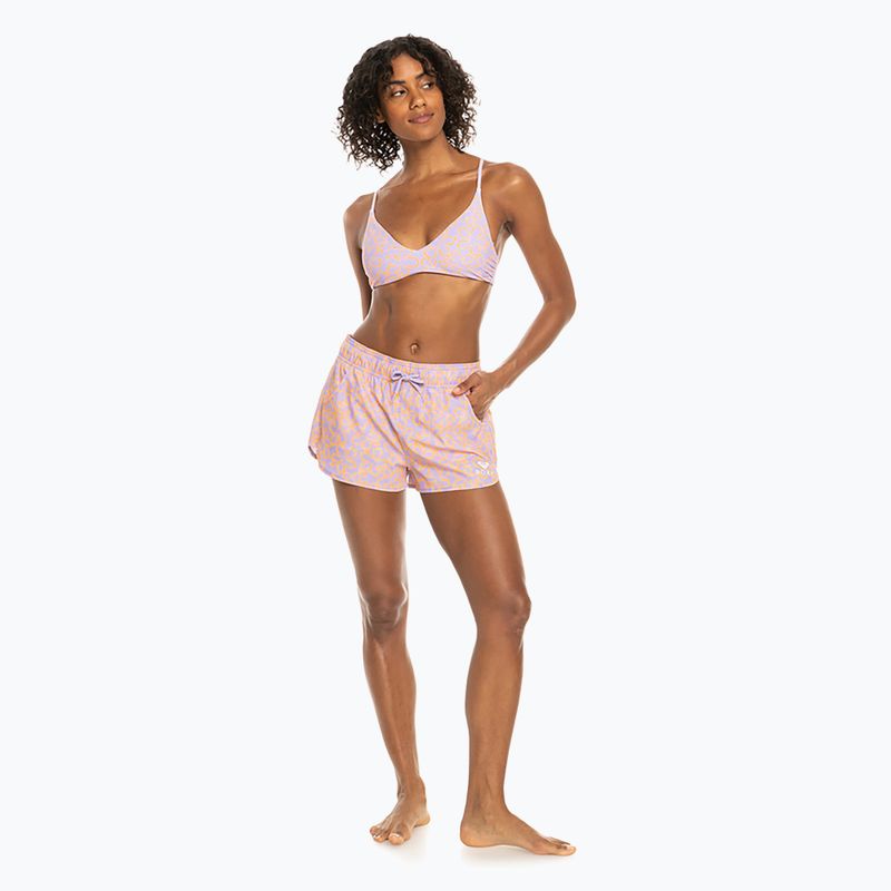 Dámske plavecké šortky ROXY Wave Printed 2" 2021 mock orange hawaiianheat 3