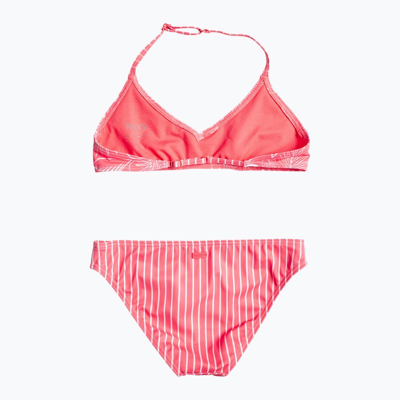 Detské dvojdielne plavky ROXY Vacay For Life Triangle Bra Set 2021 sunkissed coral tropical tide 2