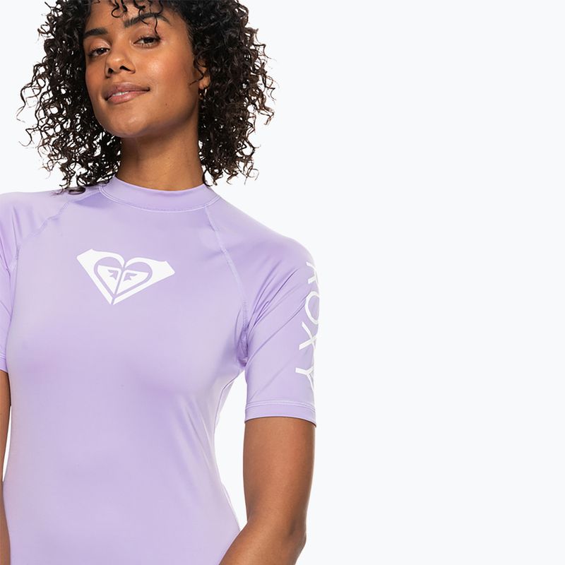 Dámske plavecké tričko ROXY Whole Hearted 2021 purple rose 5