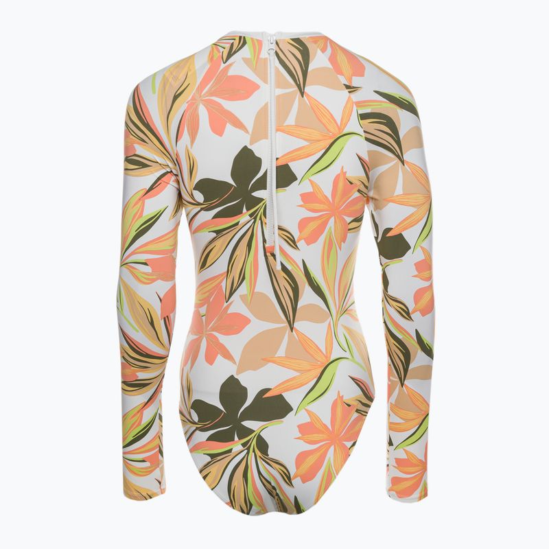 Dámske jednodielne plavky ROXY Print Mix Solid 2021 bright white subtly salty flat 2