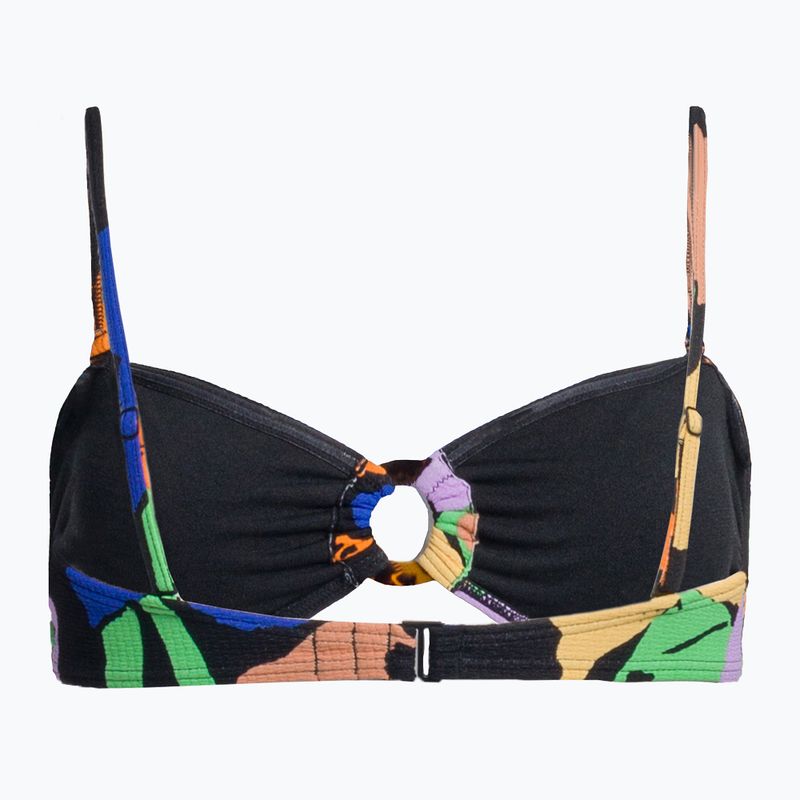 Vrchný diel plaviek ROXY Color Jam Bandeau 2021 anthracite flower jammin 2