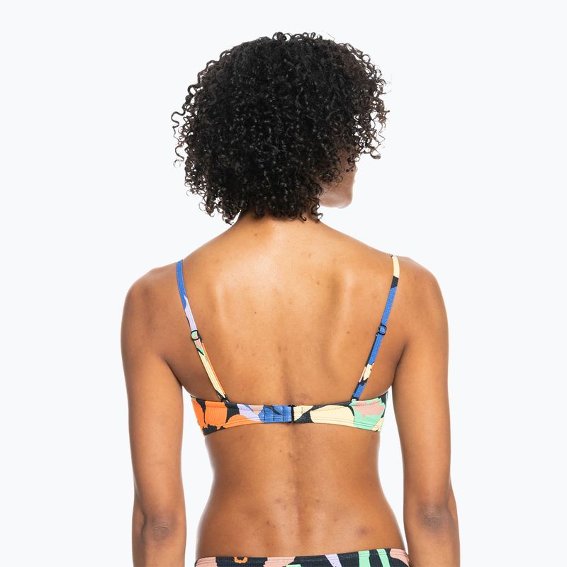 Vrchný diel plaviek ROXY Color Jam Bandeau 2021 anthracite flower jammin 8