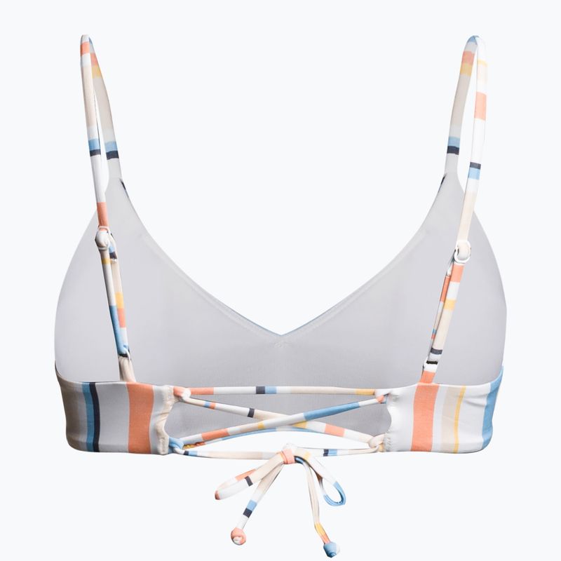 Vrchný diel plaviek ROXY Beach Classics Strappy Bra 2021 peach whip sand stripper 2