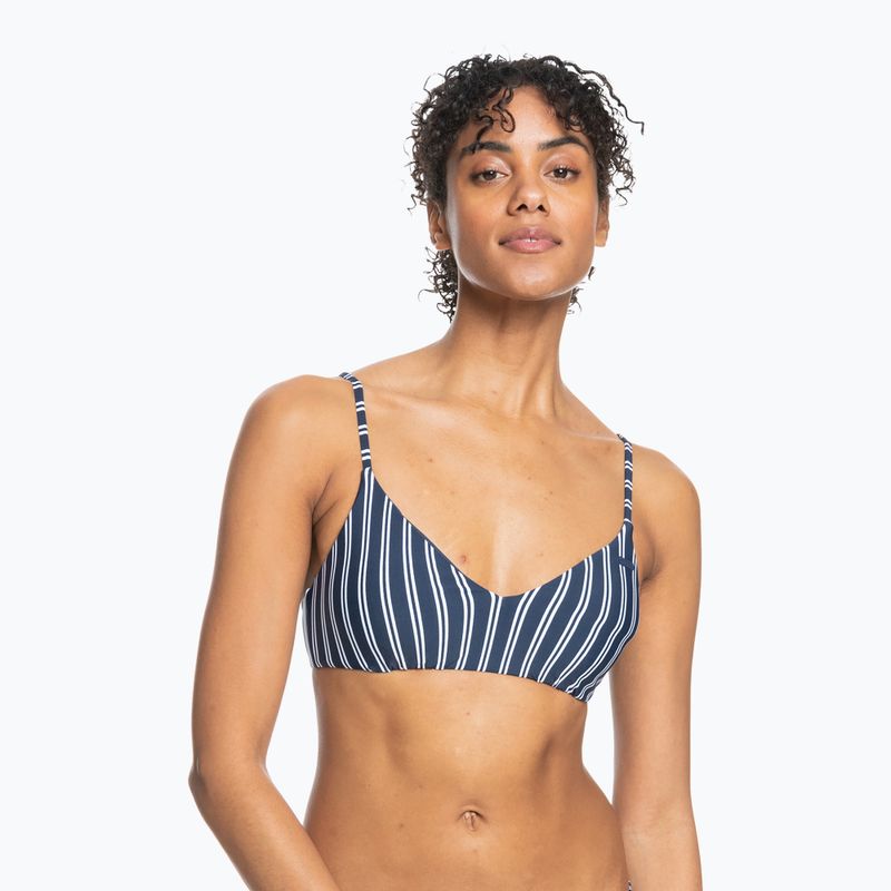 Vrchný diel plaviek ROXY Into The Sun Athletic Triangle 2021 mood indigo novela stripe vert 2